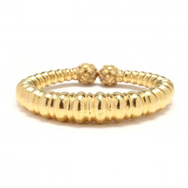 22kt-gold-bangle-cuff-bracelet-lalaounis
