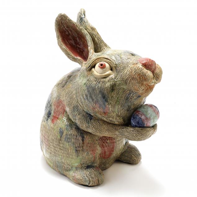 impressive-pottery-rabbit-william-flowers-catawba-nc
