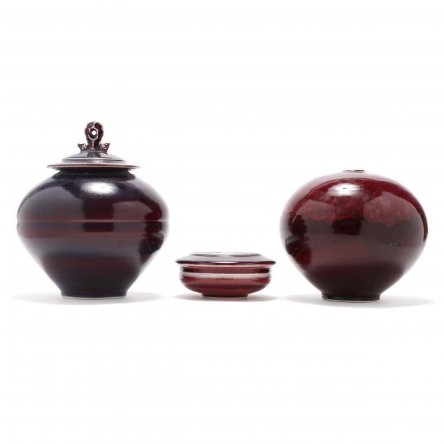 three-reduction-glazed-vessels-tom-turner-american-b-1945