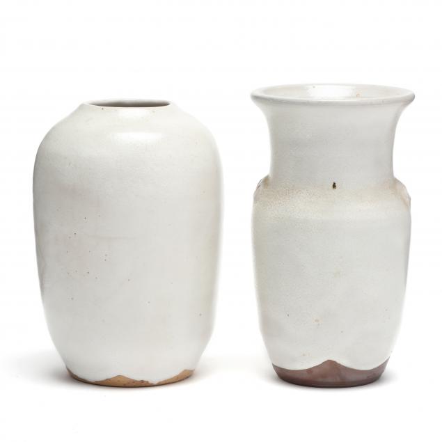 two-vases-chinese-white-ben-owen-master-potter-1959-1972-seagrove-nc