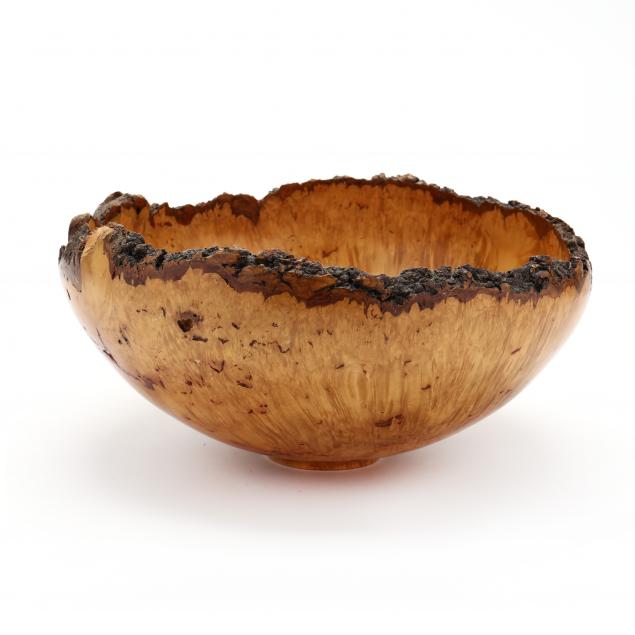 darrell-rhudy-nc-turned-maple-burlwood-bowl