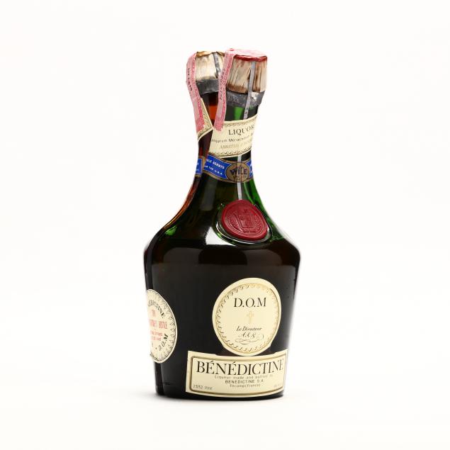Benedictine D.O.M. Liqueur Le Directeur Two Compartment Bottle (Lot 9266 -  Rare SpiritsOct 22, 2021, 12:00pm)