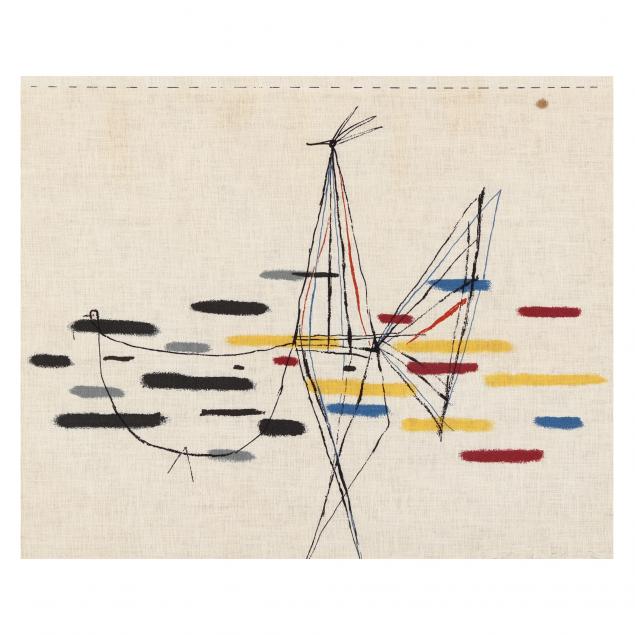 serbian-school-20th-century-abstract-print-on-linen