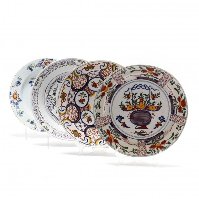 four-delft-polychrome-chargers