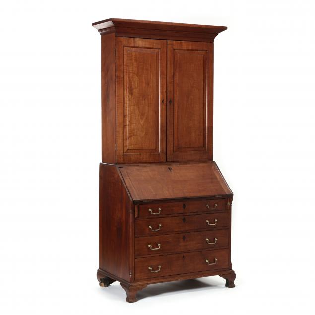 north-carolina-chippendale-walnut-desk-and-bookcase