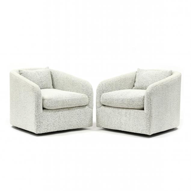 pair-of-modern-barrel-back-swivel-club-chairs