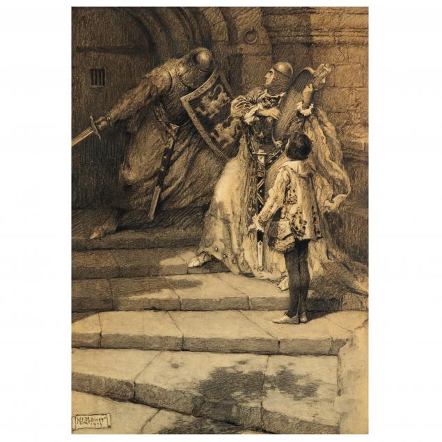 maurice-l-bower-american-1889-1980-illustration-of-knights-in-a-vestibule