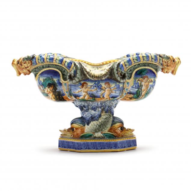 majolica-sea-serpent-centerpiece-castelli