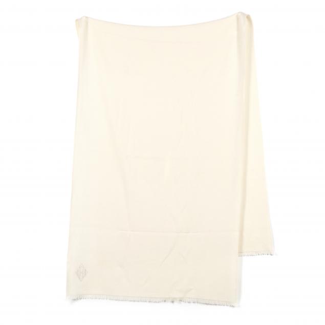 Ivory Cashmere and Silk Stole, Hermes (Lot 2006 - Luxury Accessories