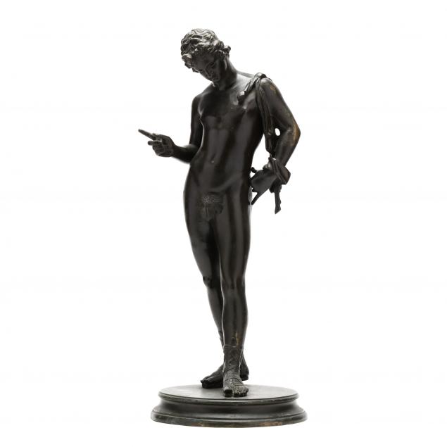 a-bronze-model-of-narcissus-after-the-antique