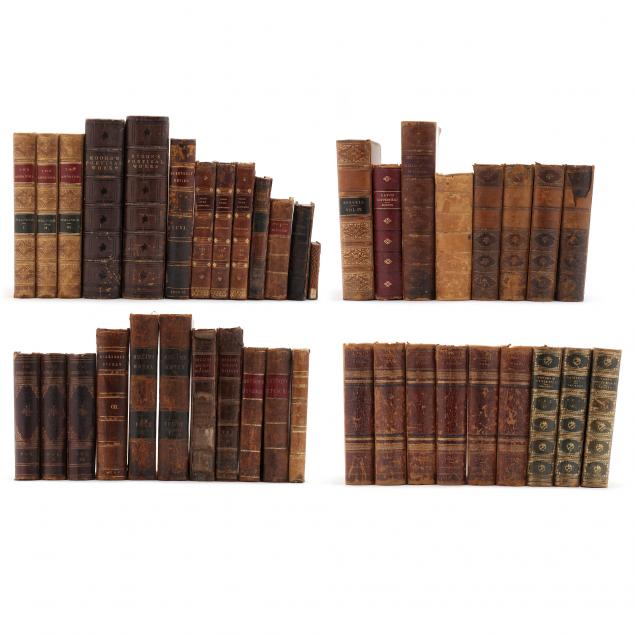 forty-one-19th-century-leather-bound-books