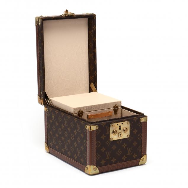 A MADE TO ORDER TABLEWARE MONOGRAM TRUNK