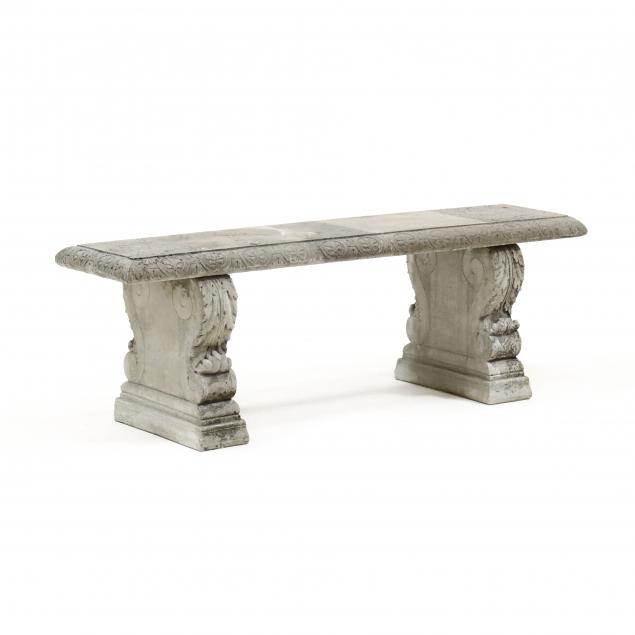 classical-style-cast-stone-garden-bench