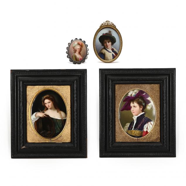 a-group-of-four-german-porcelain-portrait-plaques