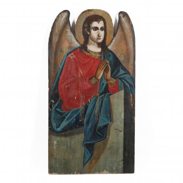 lithuanian-school-19th-century-lifesize-icon-of-an-archangel