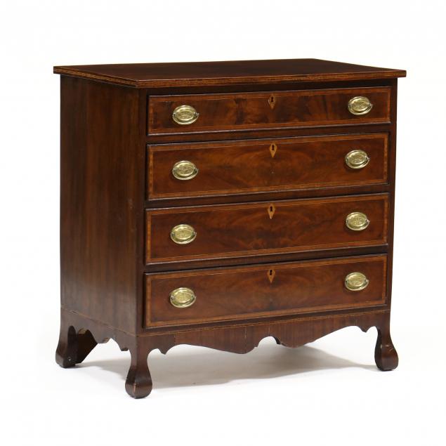 Antique English Inlaid Mahogany Chest Of Drawers Lot 156 August Estate Auctionaug 11 2022 9