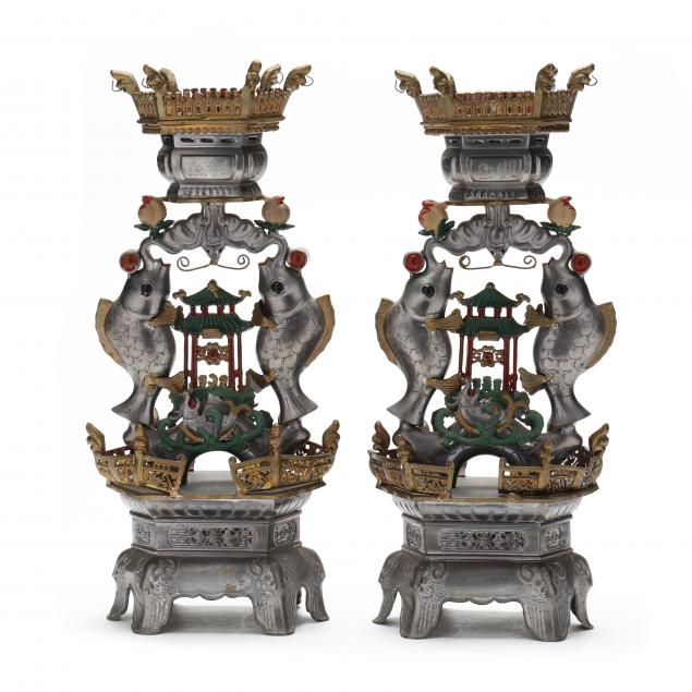 a-pair-of-chinese-auspicious-symbol-pewter-candlesticks