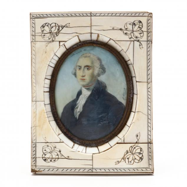 portrait-miniature-of-george-washington-signed