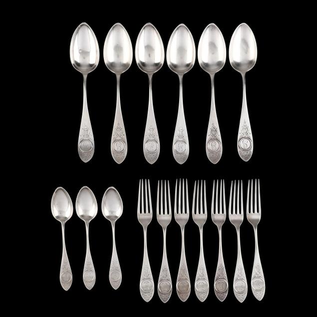 a-group-of-coin-silver-flatware-by-schulz-fischer-of-san-francisco