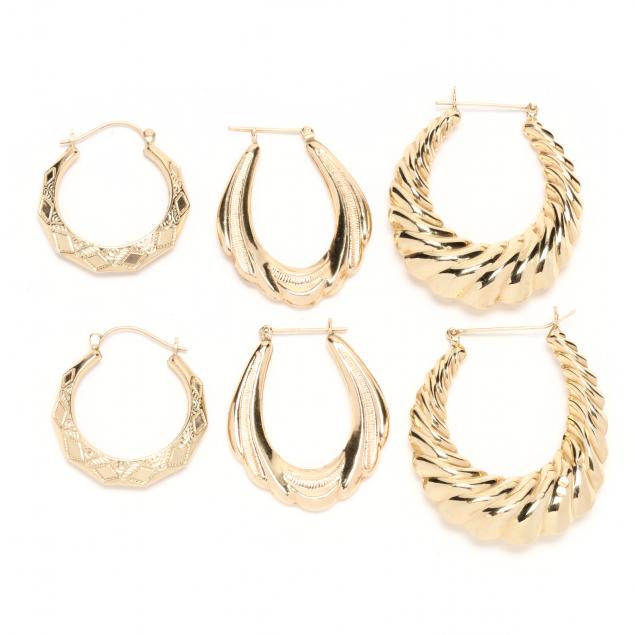 three-pairs-of-gold-hoops