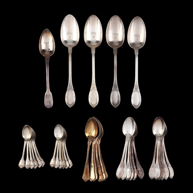 collection-of-thirty-four-french-1st-standard-silver-spoons