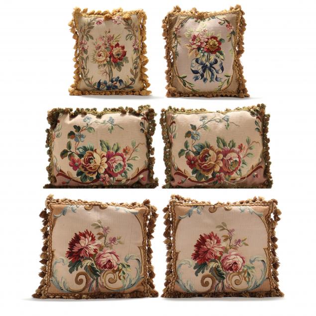 six-aubusson-style-floral-throw-pillows