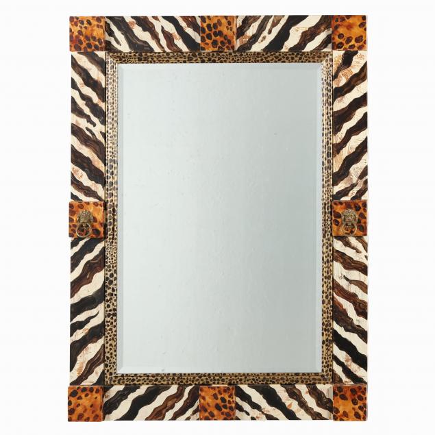 animal-print-decorated-mirror