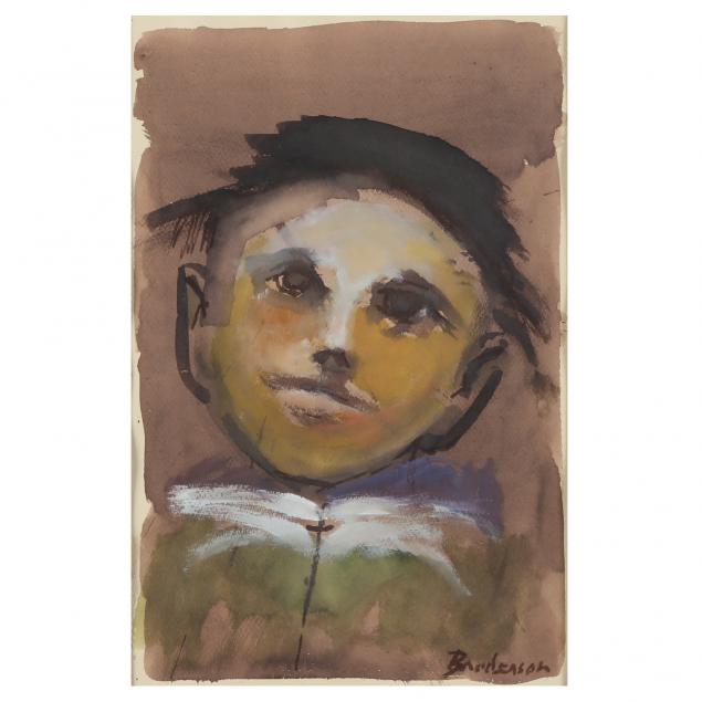 Robert Broderson (NC, 1920-1992), Boy with Book (Lot 4115 - Fall Modern ...