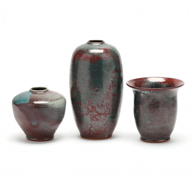 ben-owen-iii-b-1968-seagrove-nc-three-chinese-blue-glazed-vases
