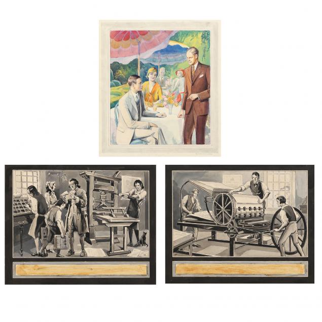 alexander-oscar-levy-american-1881-1947-three-illustrations