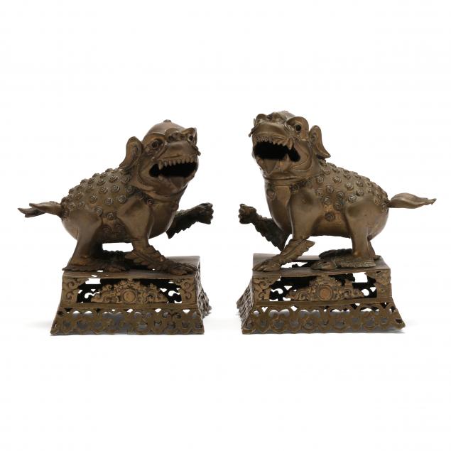 a-pair-of-chinese-brass-foo-lions