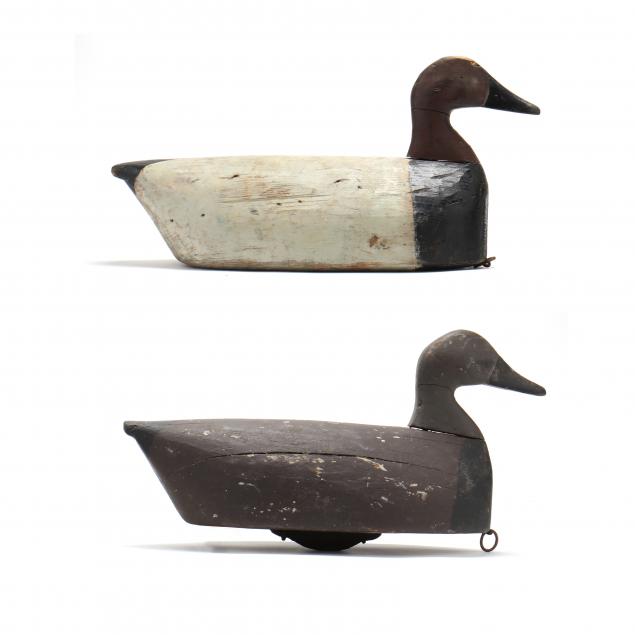 pat-o-neal-nc-1897-1972-pair-of-canvasbacks-from-swan-island-club