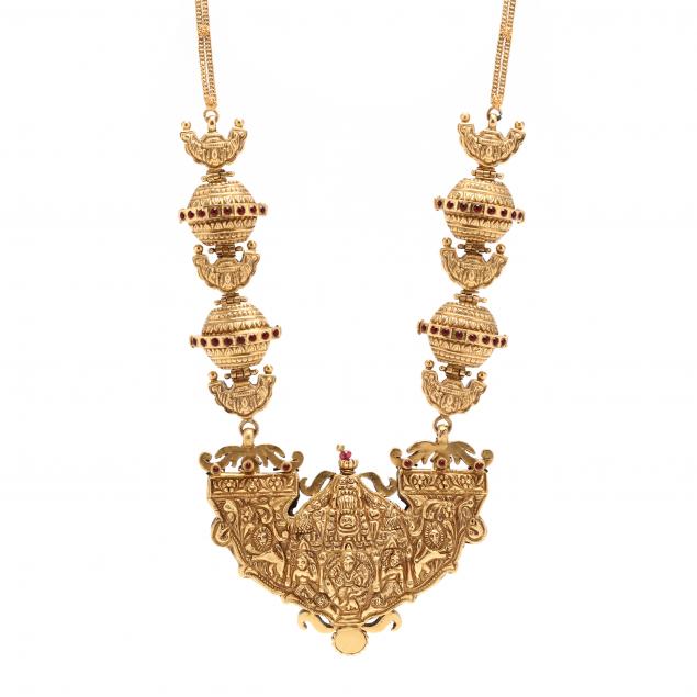 high-karat-gold-temple-necklace-india