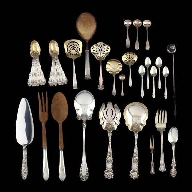 a-group-of-sterling-silver-flatware