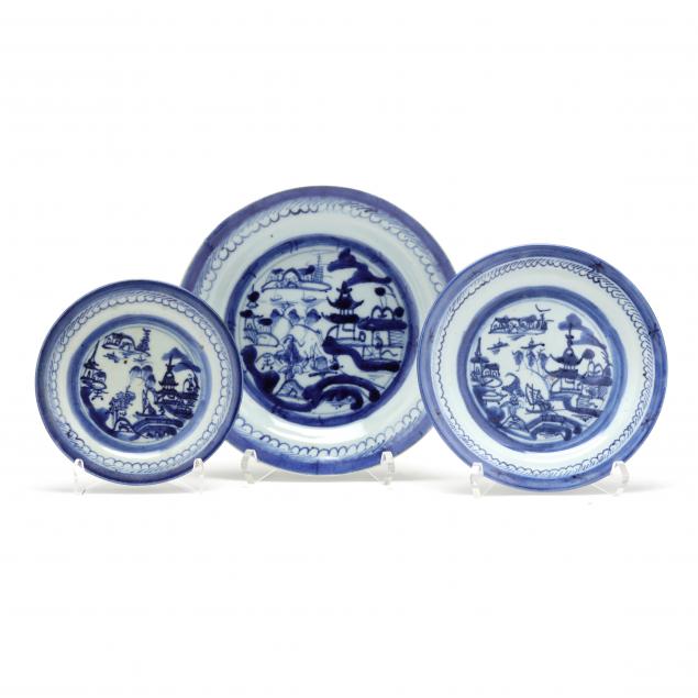 a-grouping-of-22-chinese-export-canton-porcelain-plates