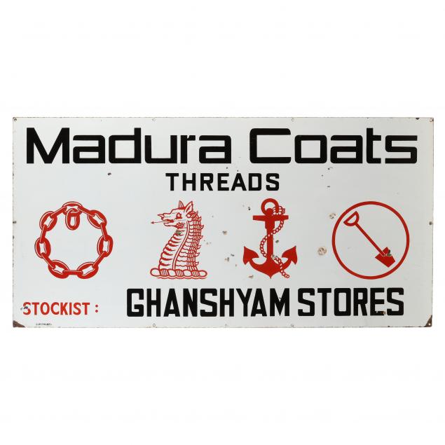 large-vintage-madura-coats-porcelain-sign