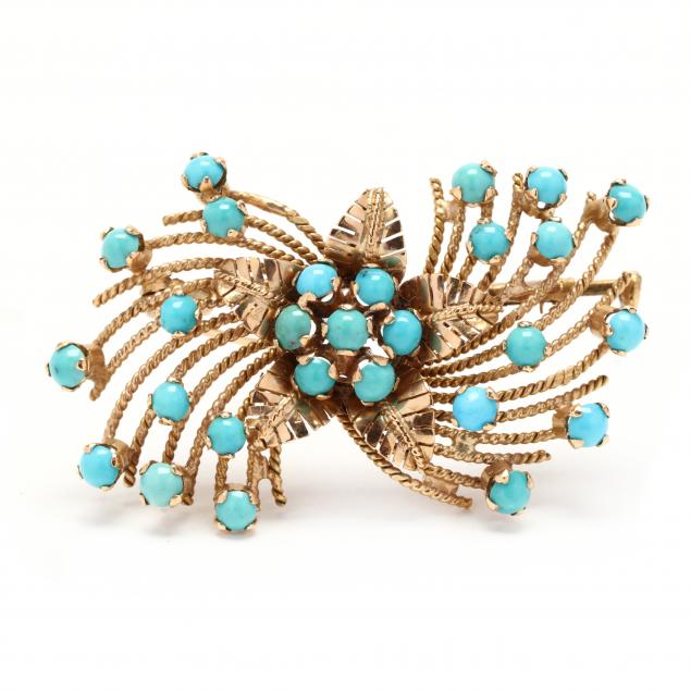 retro-gold-and-turquoise-brooch-egypt