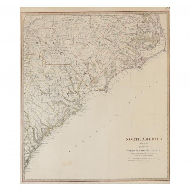 an-early-19th-century-english-map-of-the-carolinas