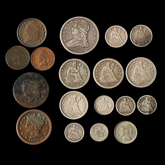 grouping-of-early-american-type-coins-in-silver-nickel-and-copper