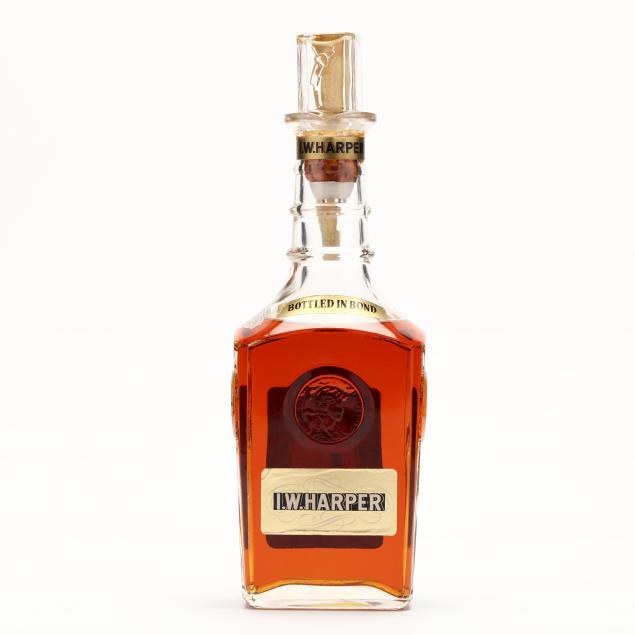 i-w-harper-bourbon-whiskey-in-glass-decanter