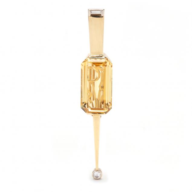 gold-citrine-and-diamond-pendant-brooch