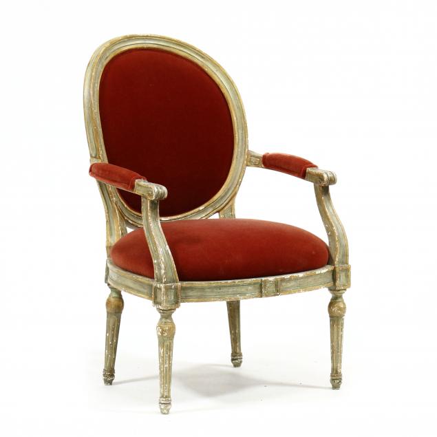 louis-xvi-style-carved-and-painted-fauteuil