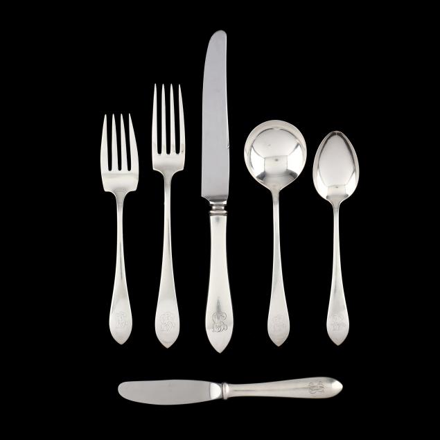 Pointed antique sale sterling silver flatware