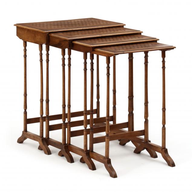 continental-style-parquetry-inlaid-nesting-tables