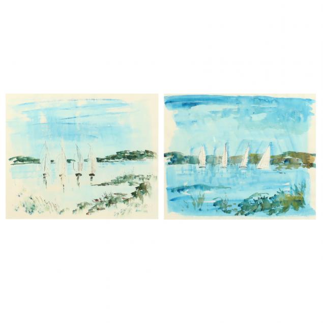 alfred-birdsey-bermudian-1912-1996-pair-of-sailboat-watercolors
