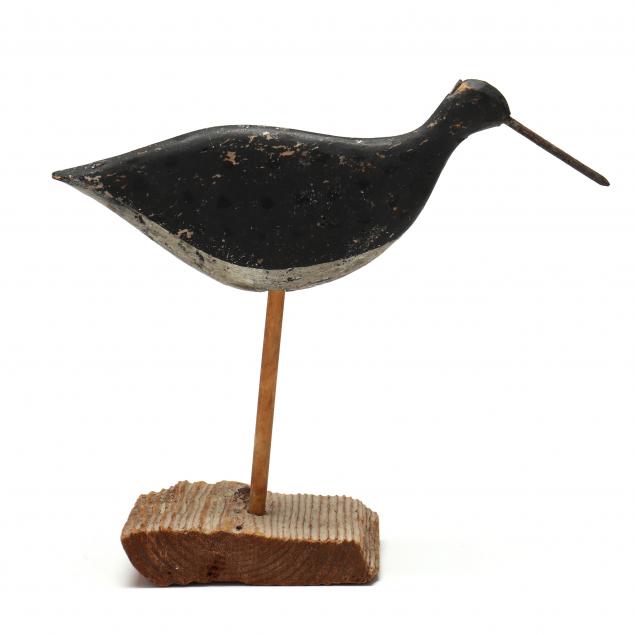 attributed-ocracoke-dowitcher-on-wood-stand