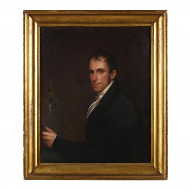 english-school-19th-century-portrait-of-a-man-with-glass-bottle