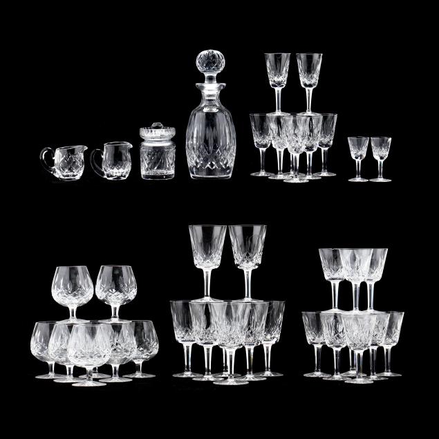 Sold at Auction: Eight WATERFORD CRYSTAL Lismore Brandy Snifters