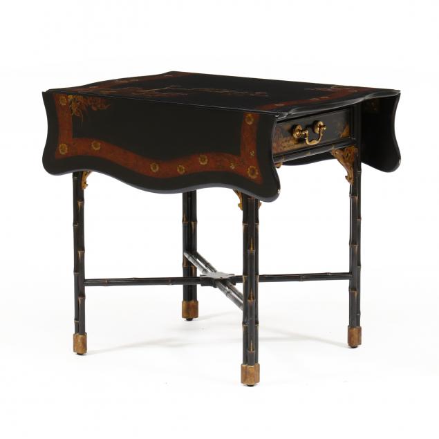 maitland-smith-chinoiserie-pembroke-table