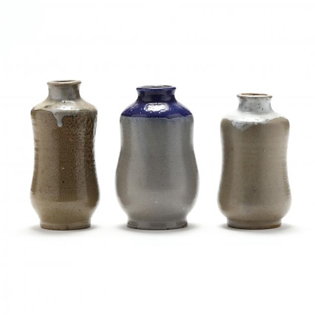 three-nc-pottery-double-gourd-vases